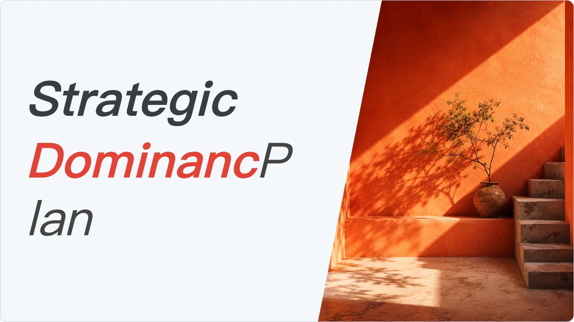 Slide 1: Strategische Dominanz: Das Wettbewerbs-Playbook preview of Modernes Orange SaaS Wettbewerbsstrategie und Marktpositionierung PowerPoint-Vorlage presentation template