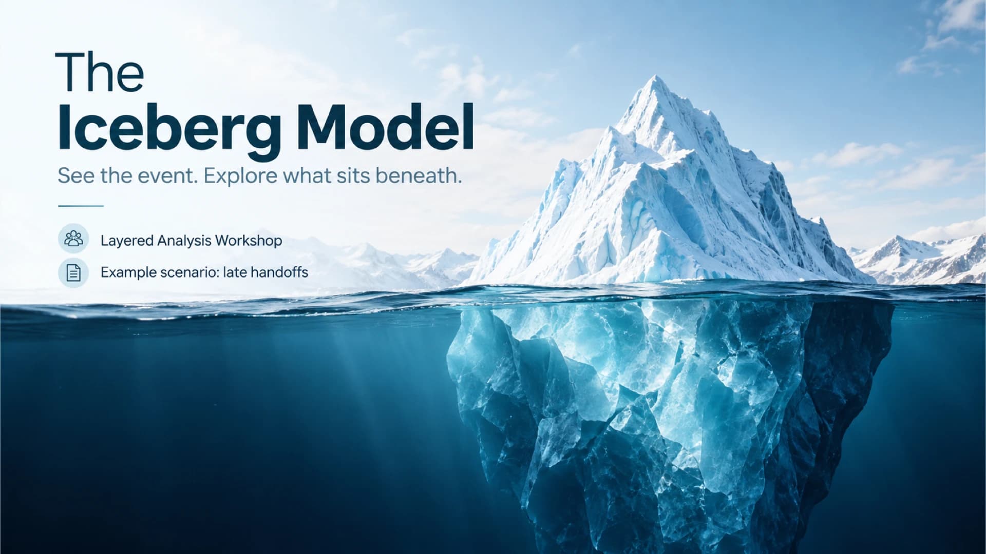 Iceberg Model Workshop for Evidence-Based Analysis