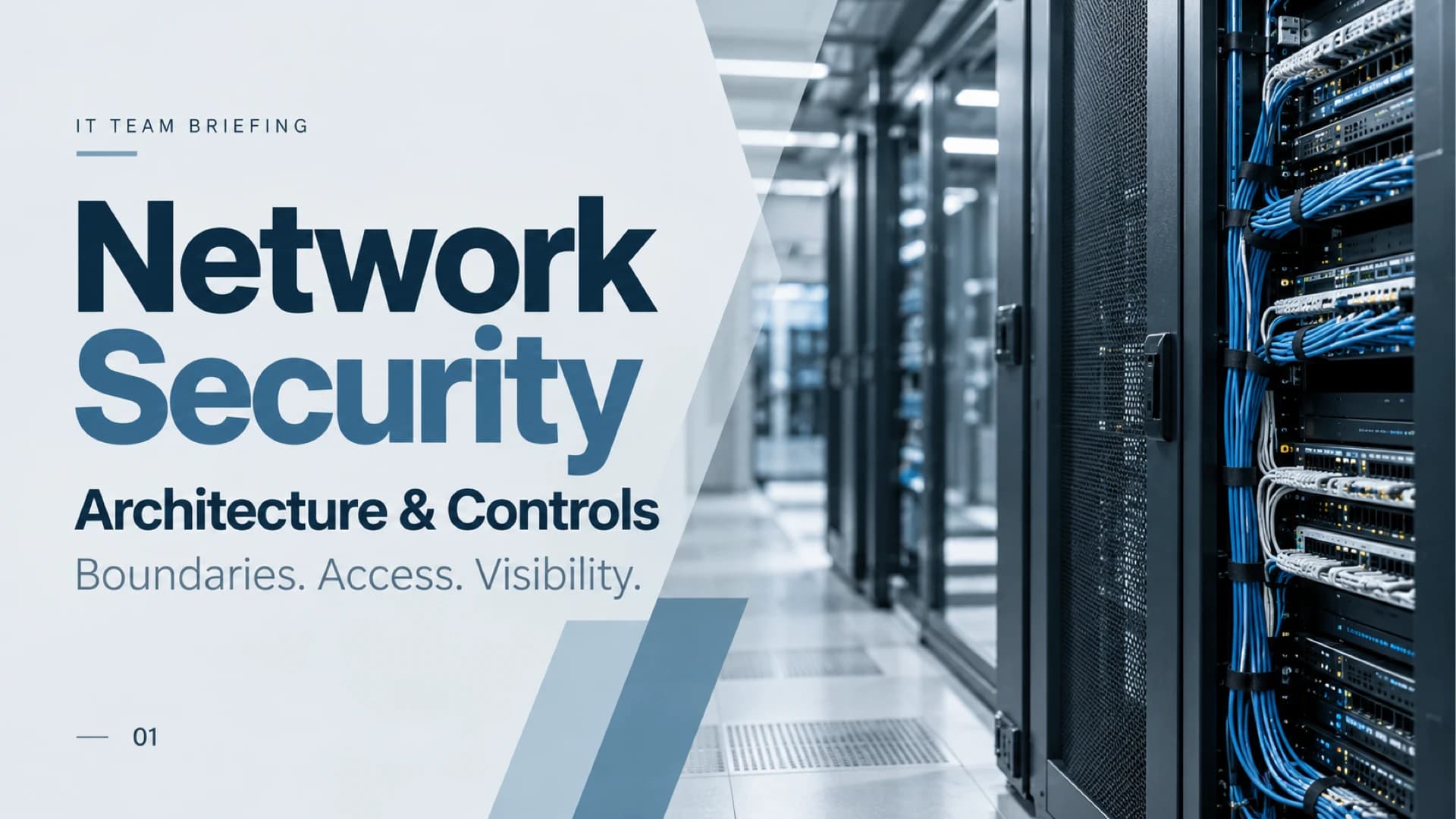 Network Security Architecture & Controls Briefing