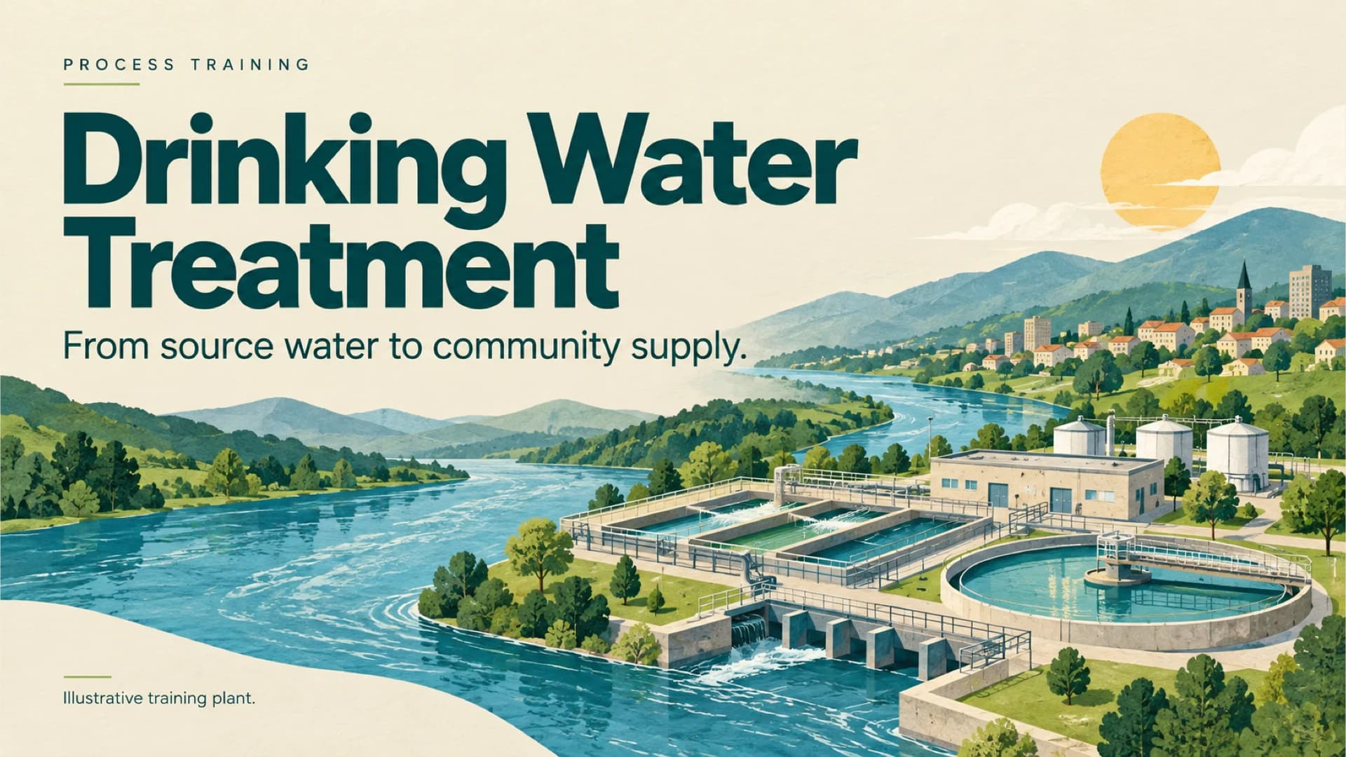 Drinking Water Treatment Plant Process Training Template