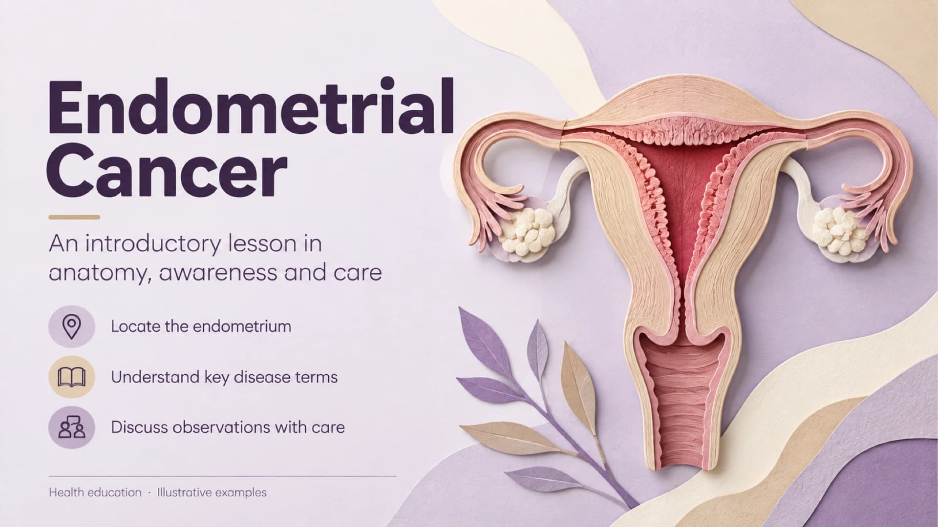 Präsentationsvorlage zur Aufklärung über Endometriumkarzinom