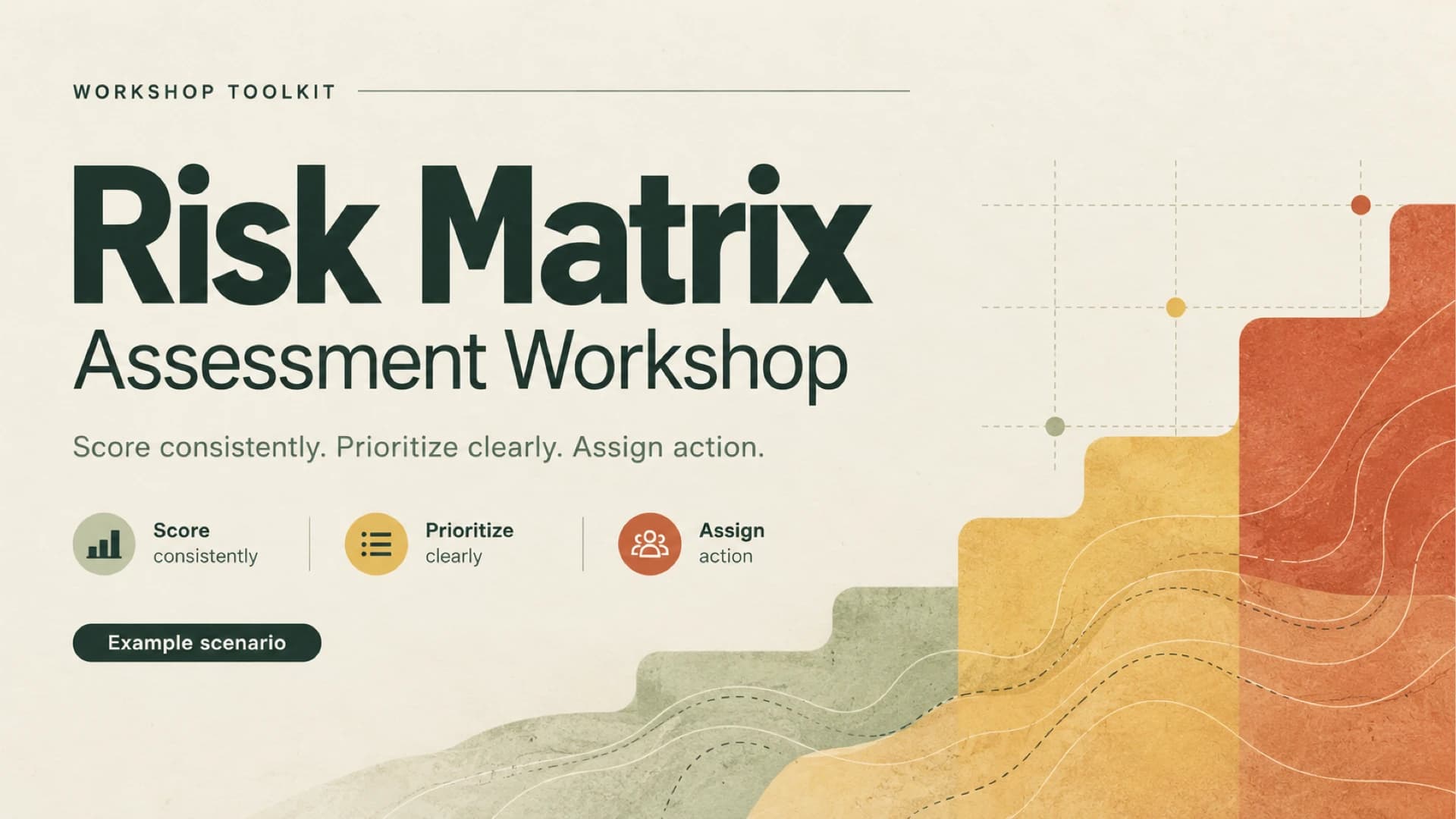 Risikomatrix-Workshop-Vorlage: 3x3- und 5x5-Heatmaps für PowerPoint