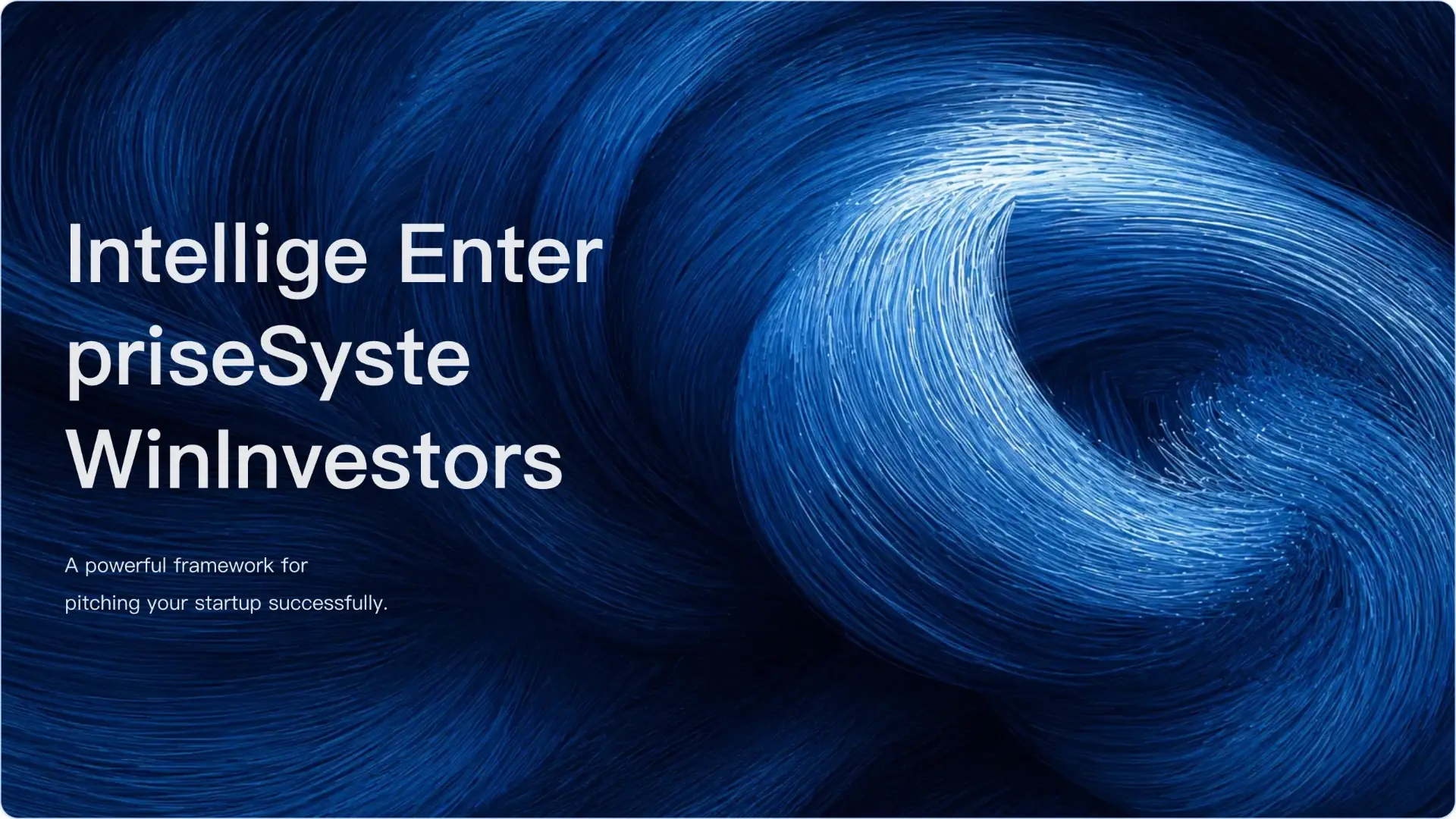Blue AI Automation, Enterprise Software and SaaS Investor Pitch Deck Template presentation template