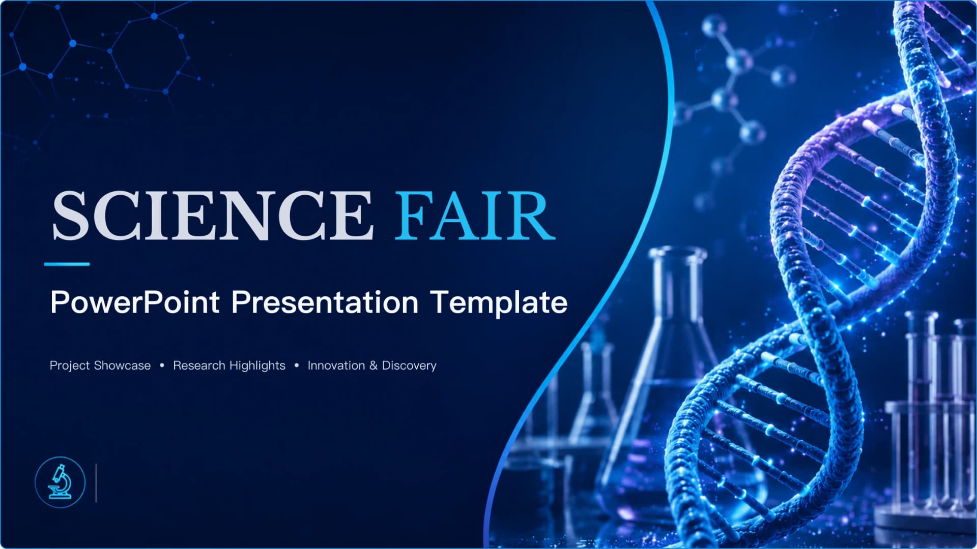 AI Science Fair Project & STEM Showcase Presentation Template presentation template